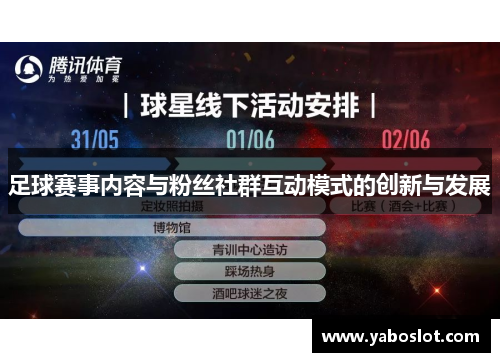 足球赛事内容与粉丝社群互动模式的创新与发展